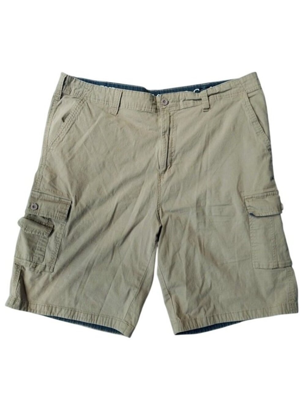 Beverly Hills Polo Club Mens Beige Cargo Shorts Size 42 Cotton/Spandex Casual We